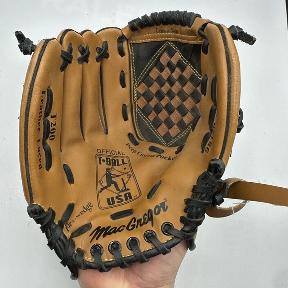 MacGregor T-Ball USA Baseball Glove Mitt T200 95170 10” Left Hand Thrower - Picture 4 of 9